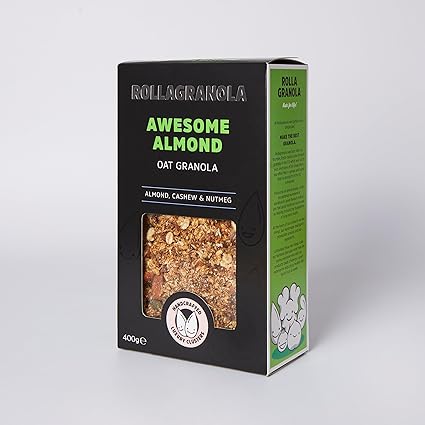 Rollagranola Almond Pecan Granola: 400g Vegan, Gluten-Free