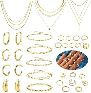 Gold Jewelry Sets for Women Trendy Gold Accessories Gold...