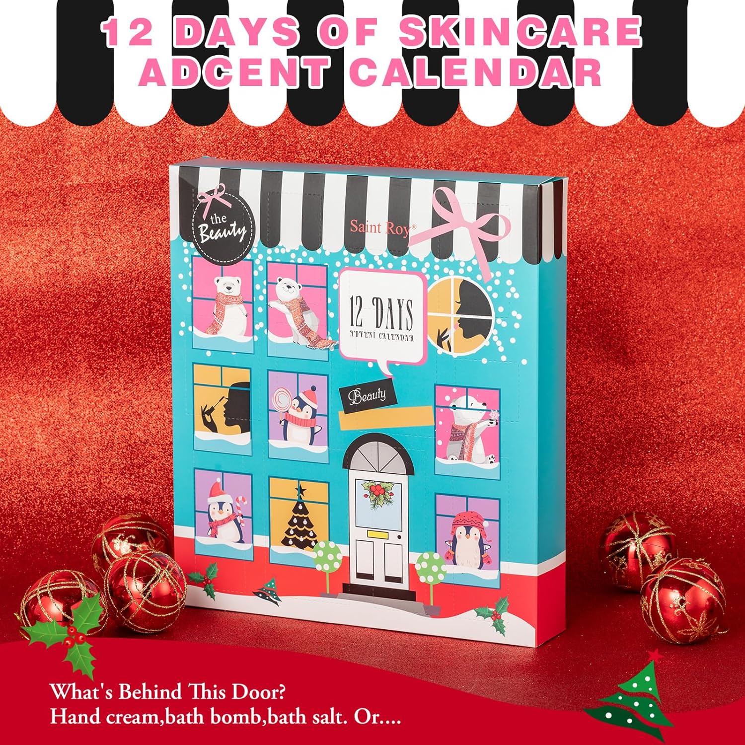 16 Pcs Advent Calendar 2025 Christmas Gifts for Women Mom - Luxury 2025 Gift Box for Christmas, Bath and Body Gift for Sister, Gift Baskets Set for New Year Gift, Christmas Bath and Body Gift Set