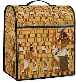 Egypy hieroglyfer tryckskydd dammskydd för alla 4,4–7,6 liter mixer kaffemaskin dammskydd stativ mixer dammskydd för köksblandare tillbehör
