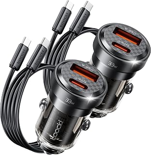 toocki 33W Car Fast Charger with USB C and USB A