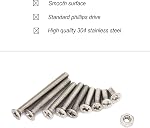 500pcs M3 Phillips Countersunk Flat Head Machine Screws Hex Nuts Assortment Kit 304 Stainless Steel, M3 x 6mm / 8mm / 10mm / 12mm / 16mm / 18mm / 20mm / 25mm / 30mm