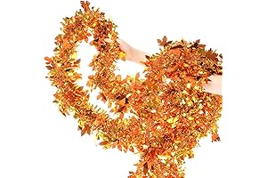 Celebrate Autumn with 33Ft Thanksgiving Tinsel Garland