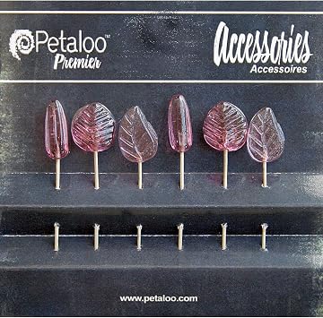 Accessories Glass Ornament Pins by 6 Dark Rose