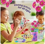 Peinture Dan&Darci & Kit de jardinage de fleurs en grès végétal - Cadeaux de Pâques pour les filles & Garçons 6-12 ans - Arts pour enfants & Cadeau d'anniversaire du projet Artisanat, STEM Activité pour l'âge 6, 7, 8, 9, 10, 11 & 12 Année Fille