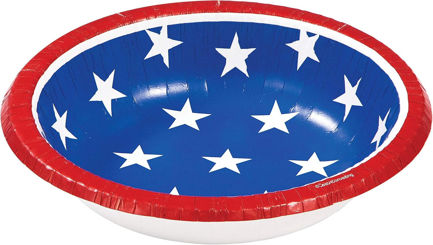 Creative Converting 319424 Stripes Paper Bowls, 20 oz.