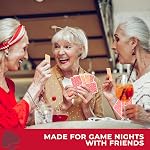 Deluxe Canasta Cards Set with Point Values, The Classic Card Game for Families and Adults on Game Night, Fun Games for 2 Players or More