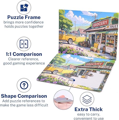 Miniatura 3 de Rompecabezas cognitivo  Rompecabezas de Alzheimer, juegos cognitivos para personas mayores, 2 paquetes de rompecabezas grandes de 16 piezas,