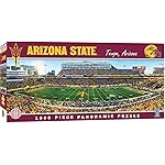 MasterPieces - 1000 Piece Jigsaw Puzzle, NCAA Arizona State Sun Devils, Panoramic Football Stadium View, Fun for Adults and Family, 13x39