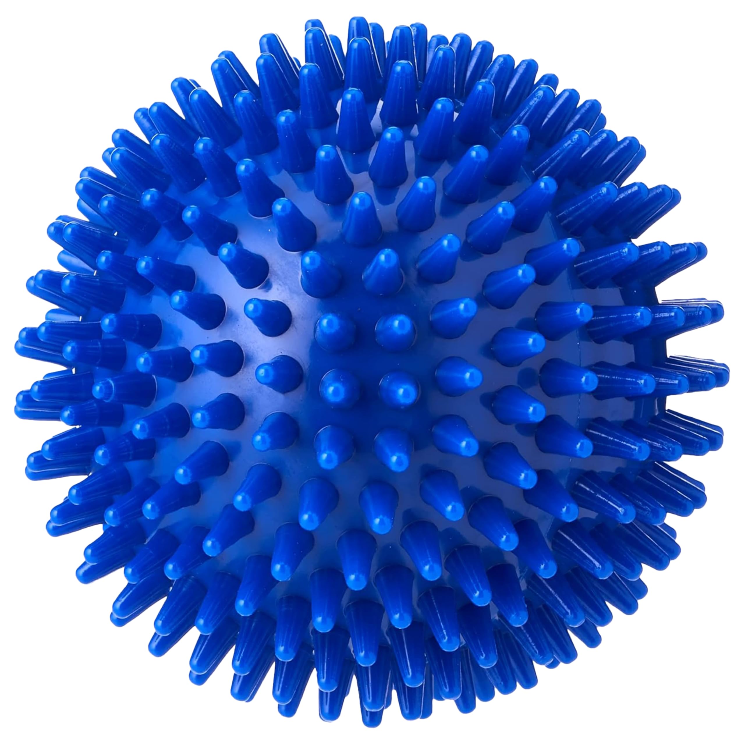 Firm Spikey Massage Ball for Deep Tissue, Trigger Point & Myofascial Release – Foot, Glutes & Back Massage – Plantar Fasciitis & Physio Ball – 10cm, Blue