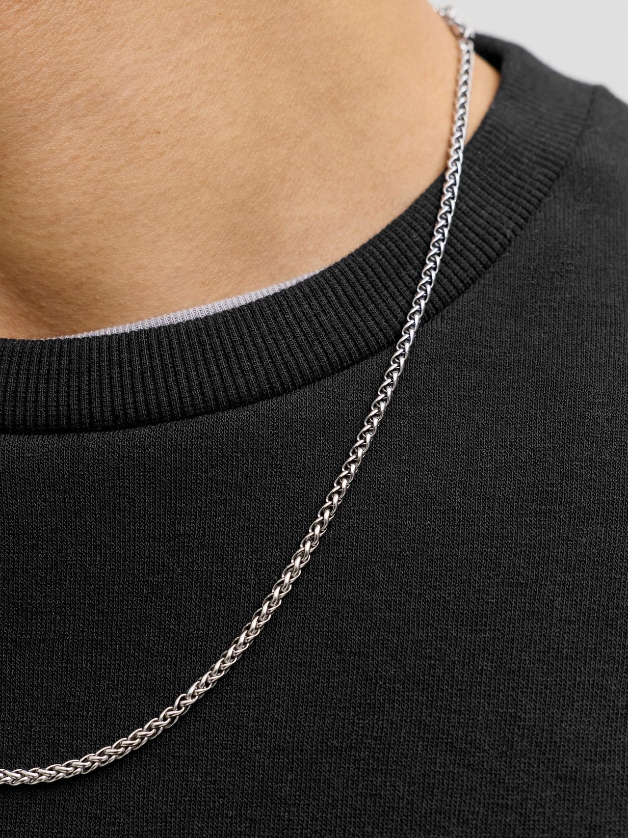 JACK & JONES Sudadera básica Cuello Redondo - Jersey de Manga Larga sólido JJEBRADLEY.