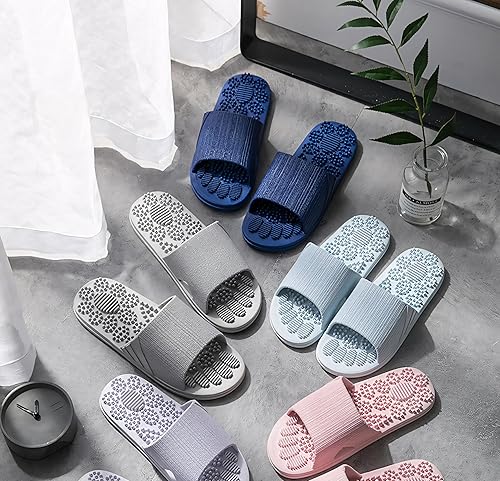 Miniatura 8 de Pantuflas de masaje de acupresión, sandalias de reflexología terapéutica para masaje de pies de acupunto, shiatsu, arco para alivio del dolor,