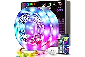 ZOZOO Smart LED Lights 100FT RGB