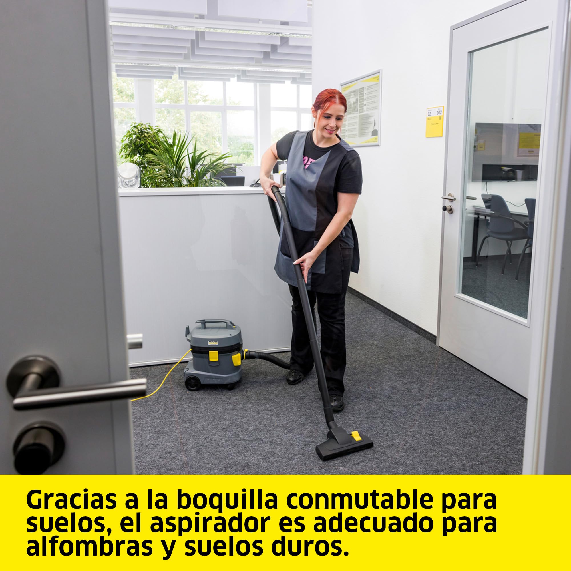 KÄRCHER Aspirador en seco T 11/1 Classic, depósito: 11 l, Potencia: 850 W, Nivel de presión acústica: 61 dB(A), Peso: 3,9 kg, Cable: 7,5 m, Cesta de Filtro Permanente