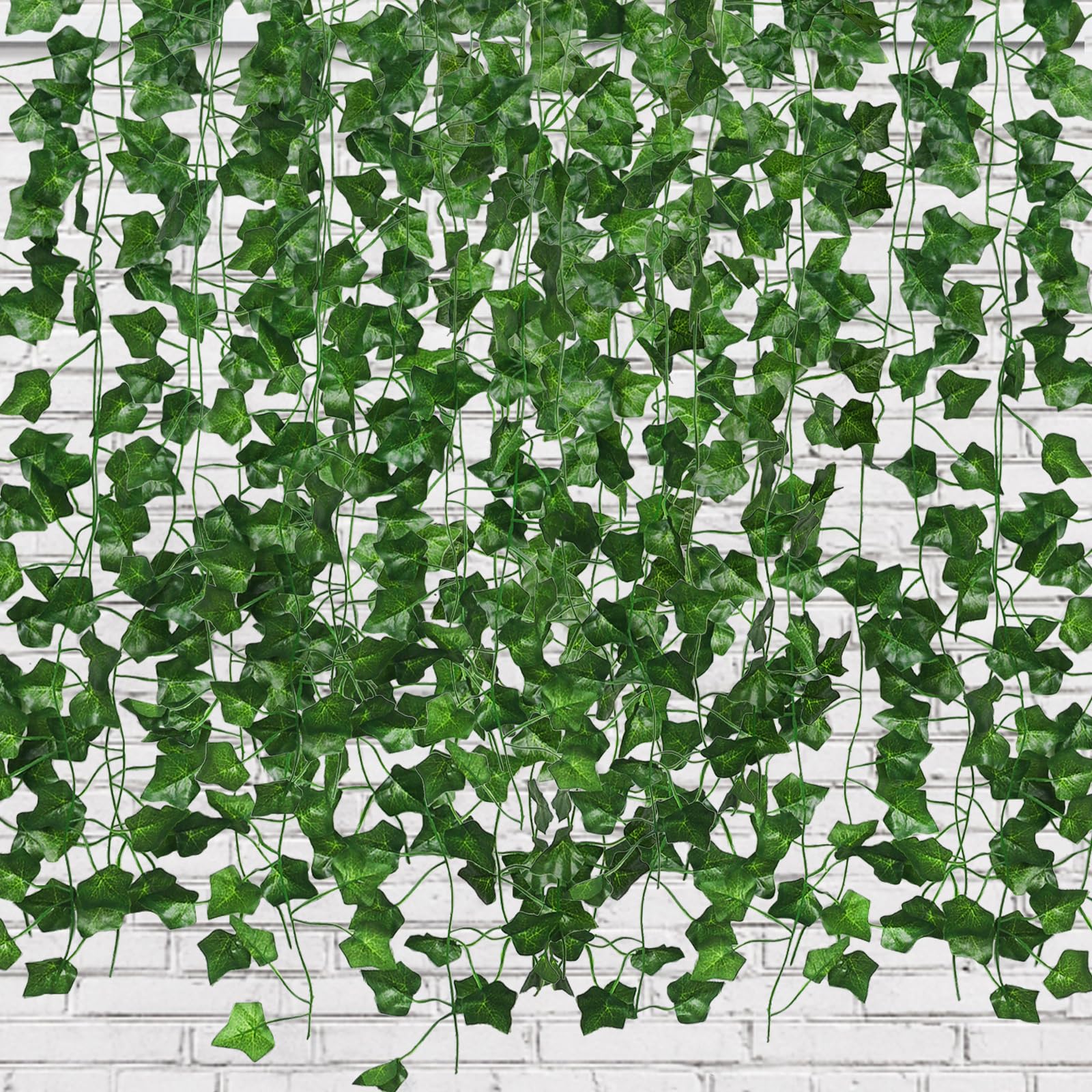 RECUTMS Fake Vines for Room Decor 86 FT Artificial Ivy Garland Hanging Plants Faux Greenery Leaves Bedroom Decor Aesthetic for Wall Wedding Party Home Garden Office Patio Outdoor Decoration(12 Pack)