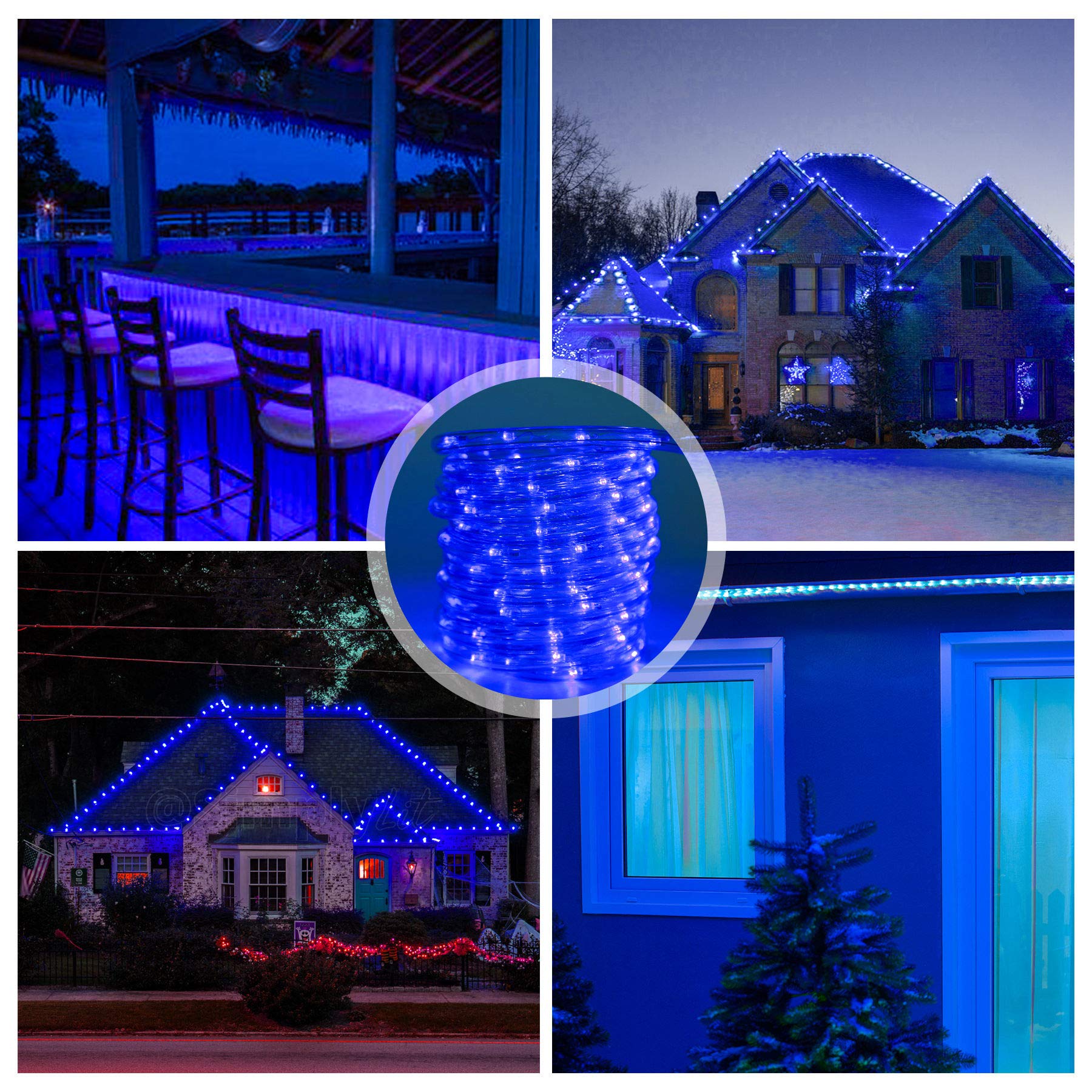 Wąż świetlny na zewnątrz, 10 metrów, 240 diod LED, do użytku na zewnątrz, do wnętrz, 8 trybów pracy, wąż świetlny na Boże Narodzenie, imprezę, wodoszczelny, zewnętrzny łańcuch świetlny,