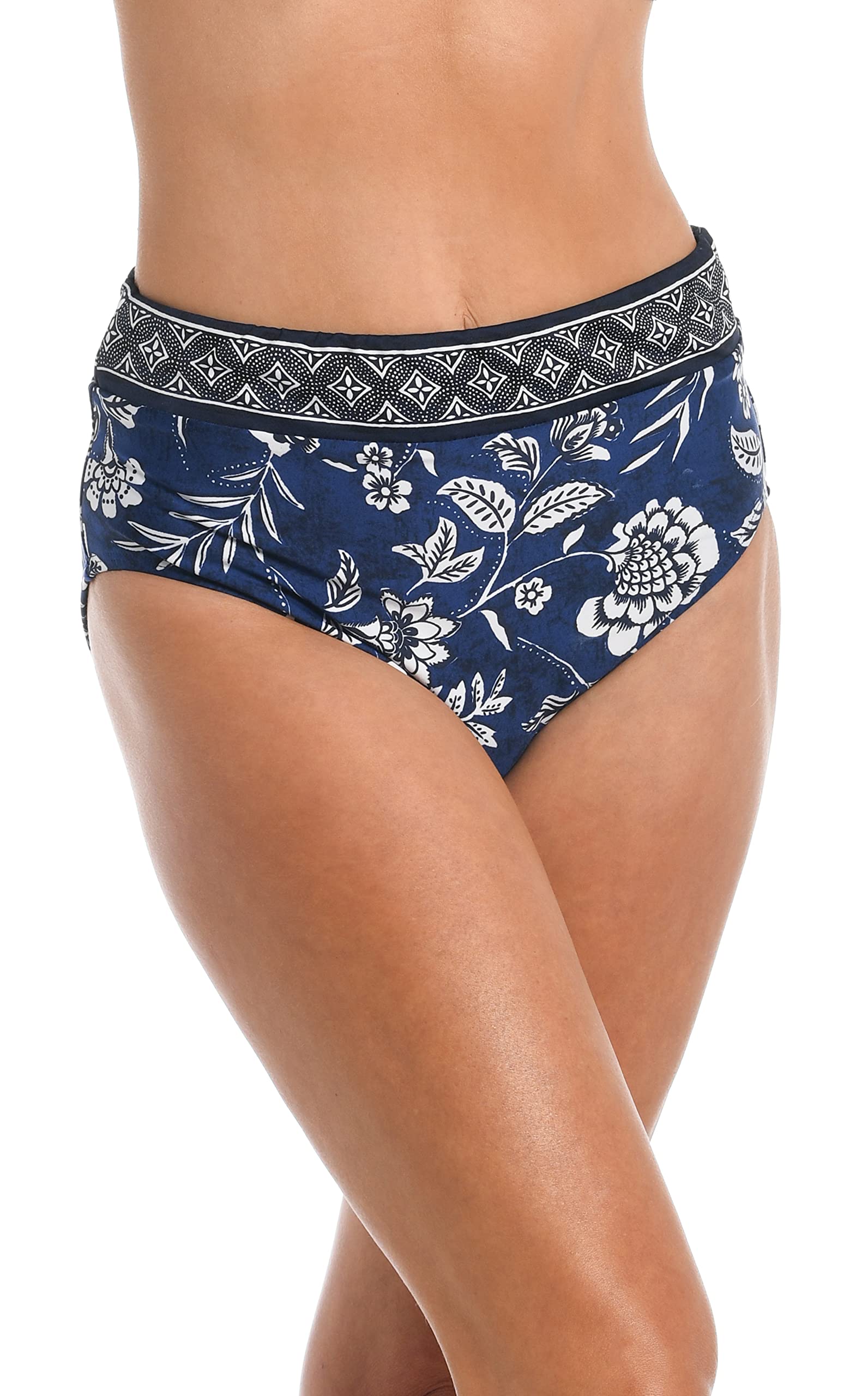 24th & Oceanwomens Mid Waist Spliced Bikini Bottom Swimsuit Bikini Bottoms