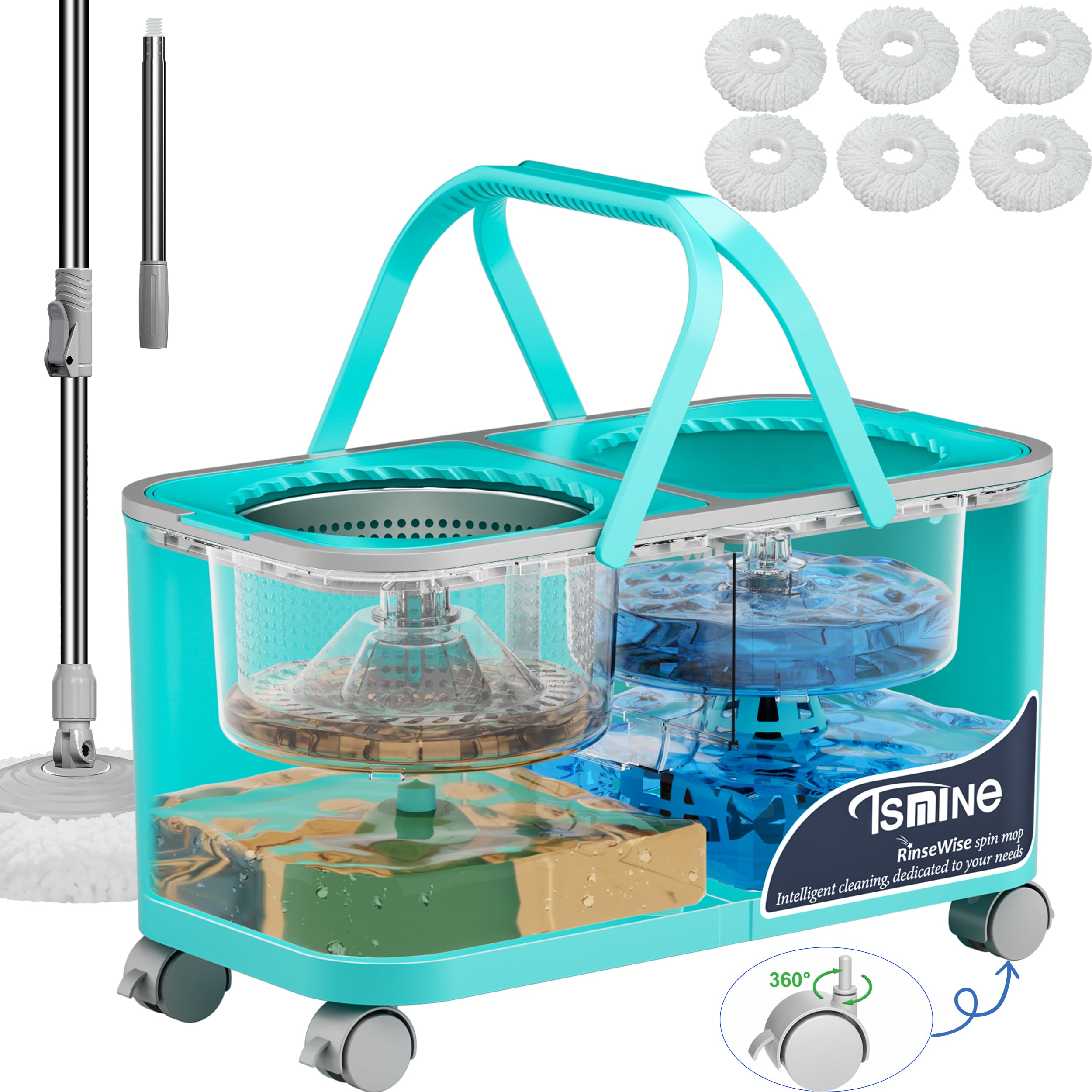 RinseWise Gen 2 Spin Mop Set