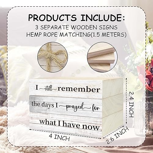 Miniatura 6 de Libros decorativos para decoración del hogar, apilamiento de libros de madera para decoración de mesa, I Still Remember The Days I Prayed, libros de