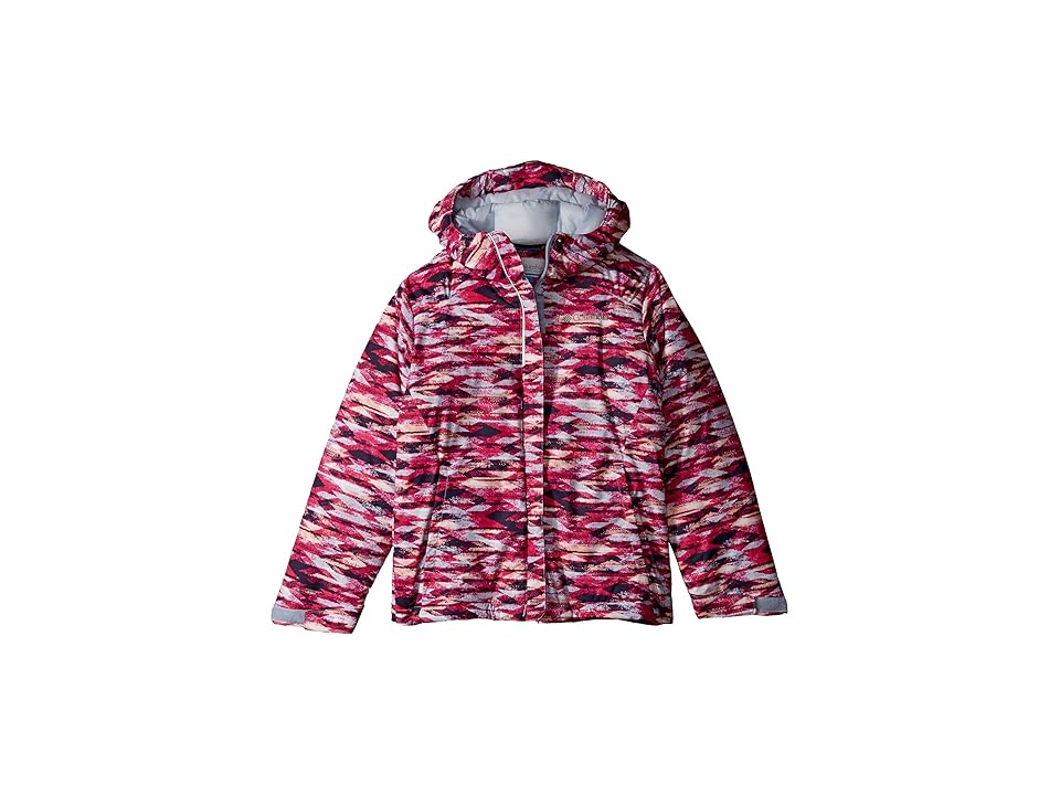 

Columbia Kids Horizon Ridetm Jacket (Little Kids/Big Kids) (Faded Sky Blanket Print) Girl's Coat, Pink