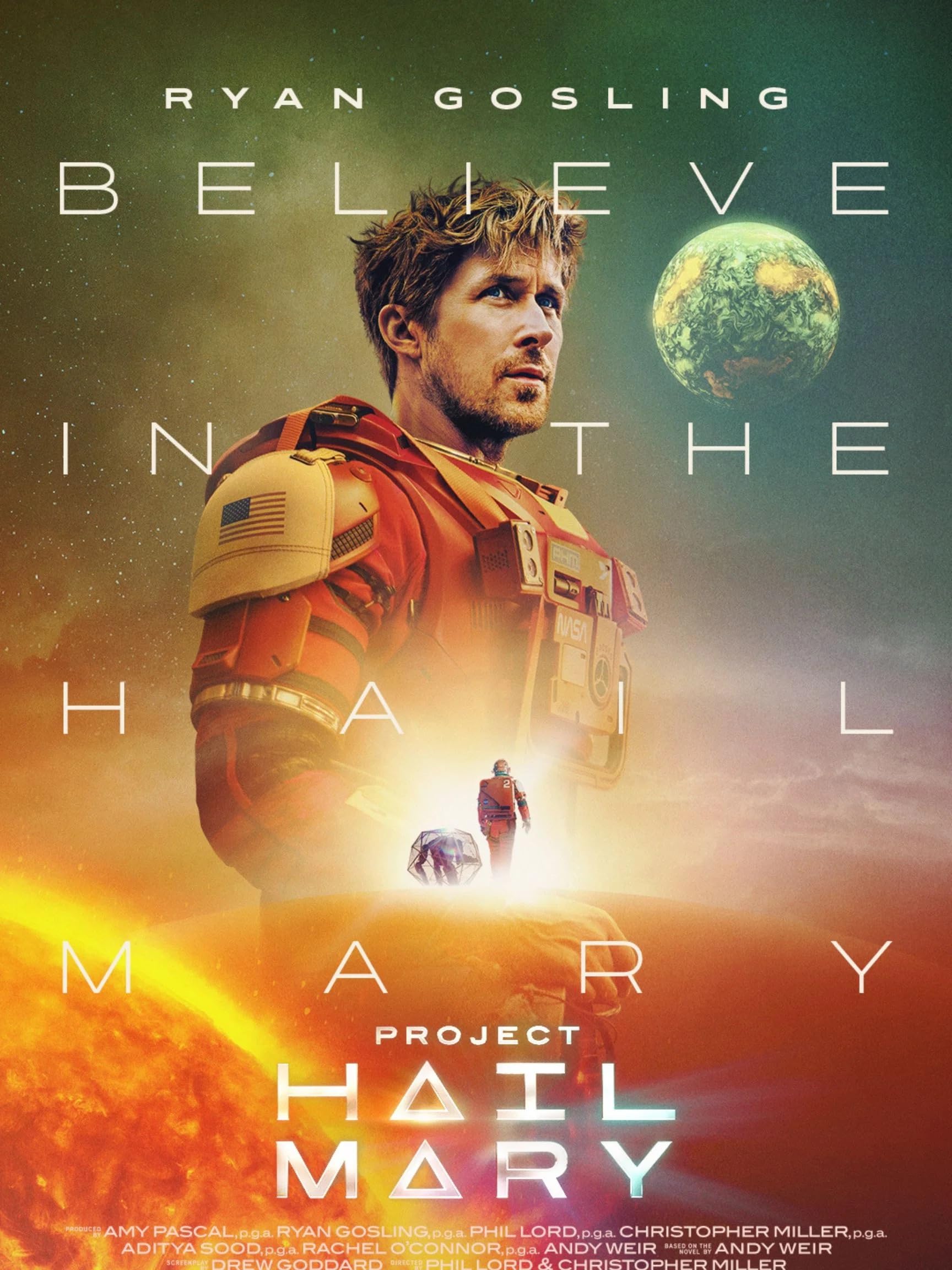 Project Hail Mary 2026 Movie Poster Print | Ryan Gosling Sci-Fi Film | Wall Art Home Decor Gift | A3+ (A3+)