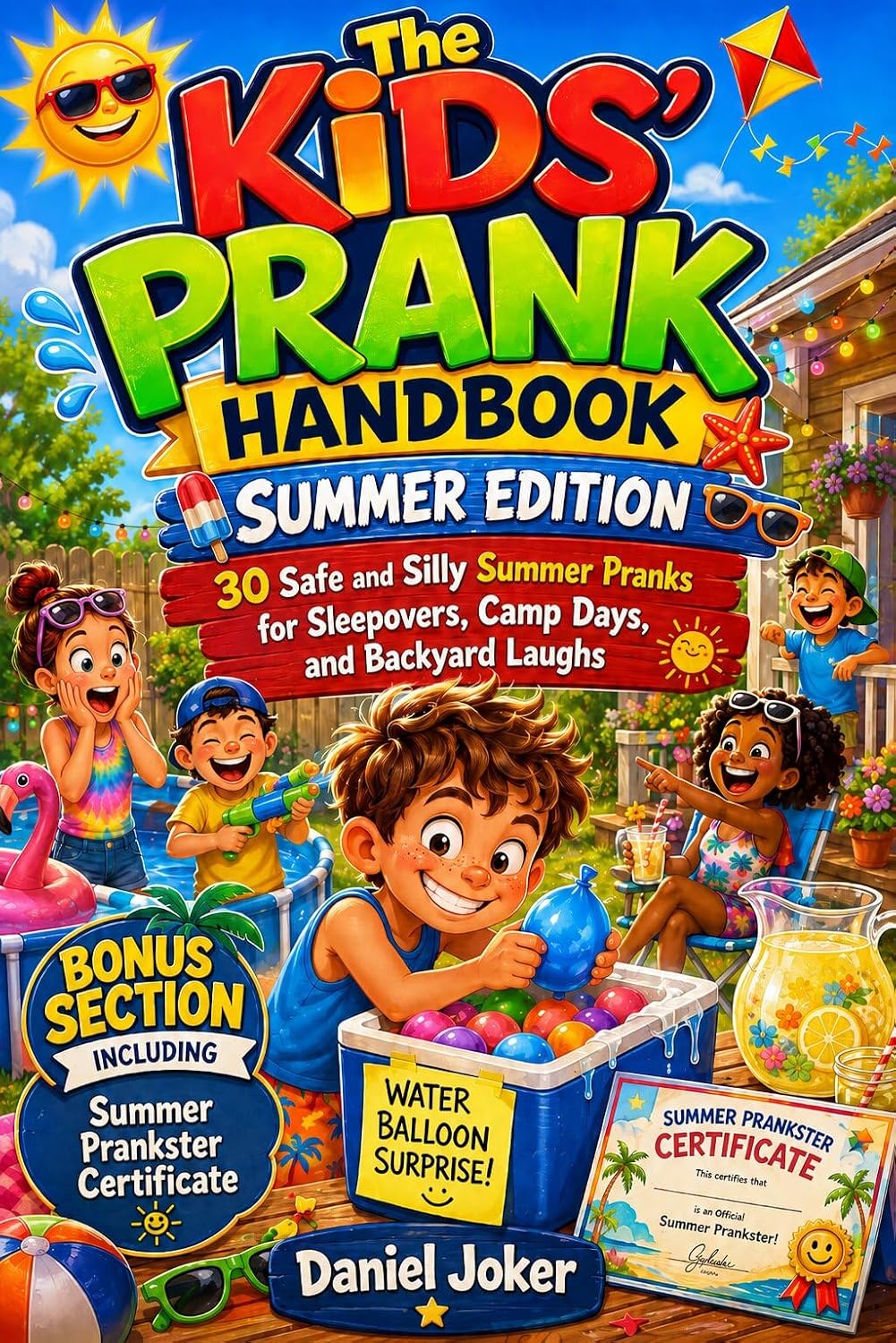 The Kids’ Prank Handbook – Summer Edition: 30 Safe and Silly Summer Pranks for Sleepovers, Camp Days, and Backyard Laughs (The Art of Pranking Series 4)
