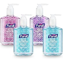 Purell Advanced Hand Sanitizer Refreshing Gel Design Series, Clean Scent,Clear, 8 Fl Oz Pump Bottle (Pack of 4), 9652-06-ECDECO