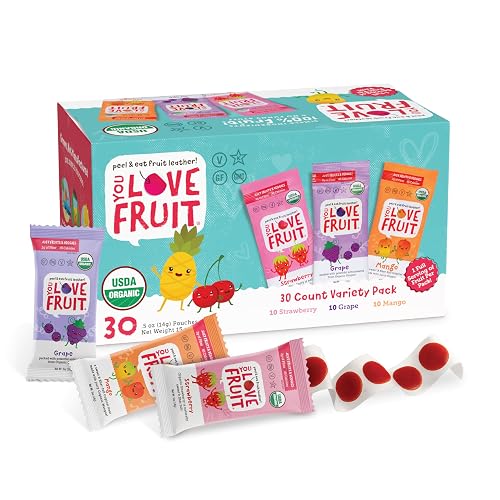YOU LOVE FRUIT Fruit Snacks Variety Pack 30ct - Strawberry,