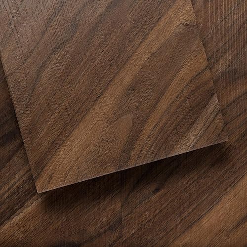 Lucida USA - Piso vinílico imitación madera, adhesivo, para proyectos de bricolaje, 16 tablones, GlueCore, 39 pies cuadrados