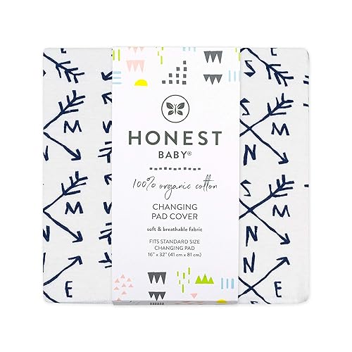 Miniatura 4 de HonestBaby Funda para cambiador de algodón orgánico, brújula, talla única