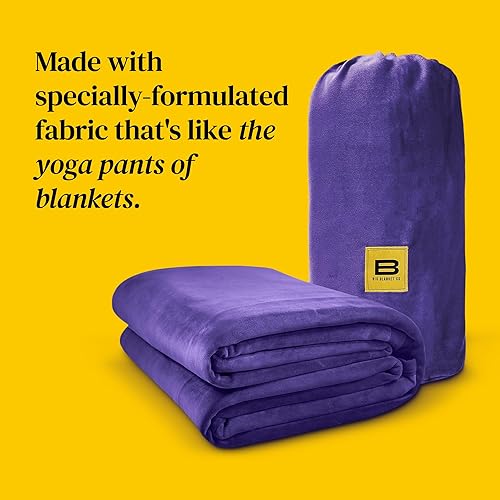 Miniatura 5 de Big Blanket Co Original Stretch Naranja quemado  Manta extra grande  100 pies cuadrados  Manta suave y gigante que se adapta a toda la familia  La