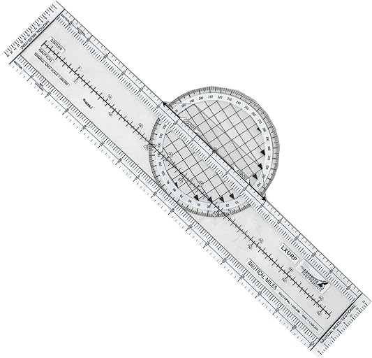 Advanced Pilot Products Rotating Aviation Plotter - Precise Navigation Tool for Student Pilots - Ideal for FAA Exam & Flight Training - Durable, Lightweight - Fast Course Plotting & Wind Correction