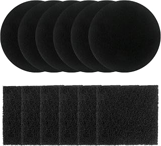 Filter Replacement for Countertop Compost Bin, 6.5" & 4.75”, 12pcs Kitchen Compost Bin Filter, 2-in-1 Compost Bucket Filter