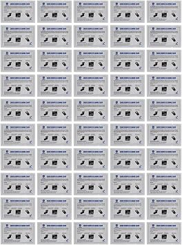 50pcs Premium Credit Card Reader Cleaner Cards POS Terminal ATM Machine Cleaning Tool for Card Readers and Printers PVC Material 54x86mm Size