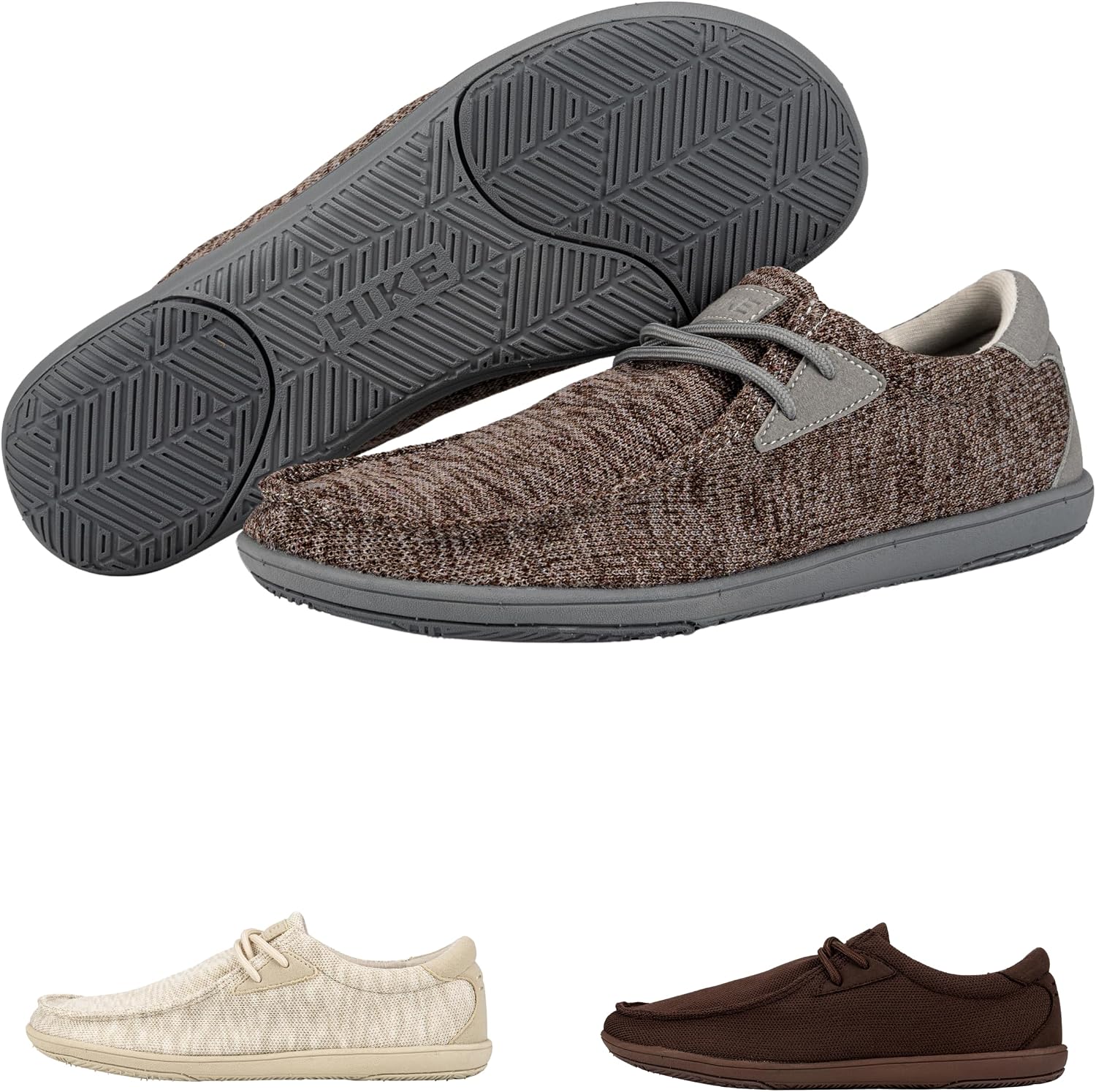 Hike Footwear Reed Men's Slip-On Barefoot Shoes – Breathable and Lightweight Loafers with Zero Drop Sole, Casual Dress Business Shoe, Pain Free Walking & Daily Wear