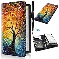 Vista 30 de Libros para servidores de 2ª generación, 5 x 9 pulgadas, para camarera con bolsillos expandibles/con cremallera, lindo libro de servir, blocs