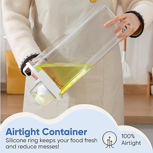 Miniatura 21 de Chef's Path Recipientes herméticos extra grandes de almacenamiento de harina y azúcar con tapas, juego de 2, recipientes de despensa de 6.5L