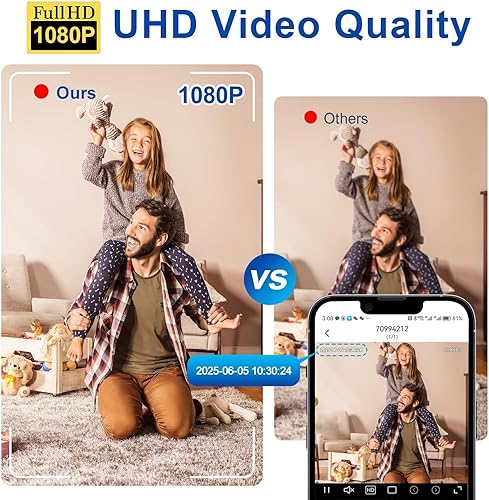 Miniatura 4 de Smallest Wireless WiFi IP Camera,Tiny Spy Camera,HD1080P Video Recording Live Feed,Baby Monitor,Nanny Cam,Pet Cam with Night Vision,Motion