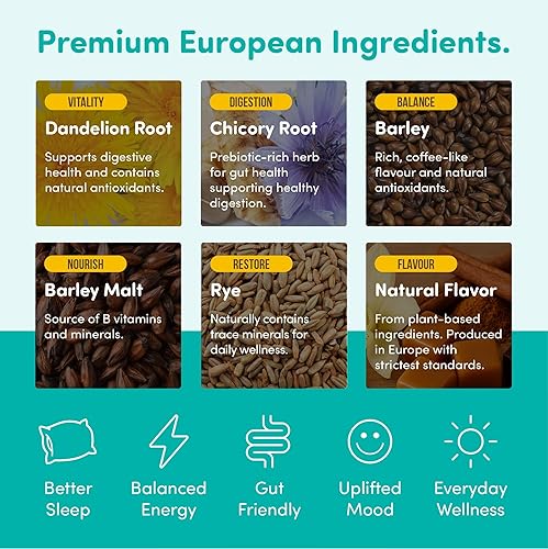 Miniatura 4 de Nummy Creations Alternativa original al café de hierbas instantáneo con diente de león. Sabor de café de cuerpo completo, sin cafeína, totalmente