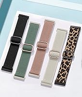 Vista 6 de Paquete de 10 correas para Fitbit Versa 3/Fitbit Versa 4 Band/Fitbit Sense bandas para hombres y mujeres, correa elástica ajustable de nailon