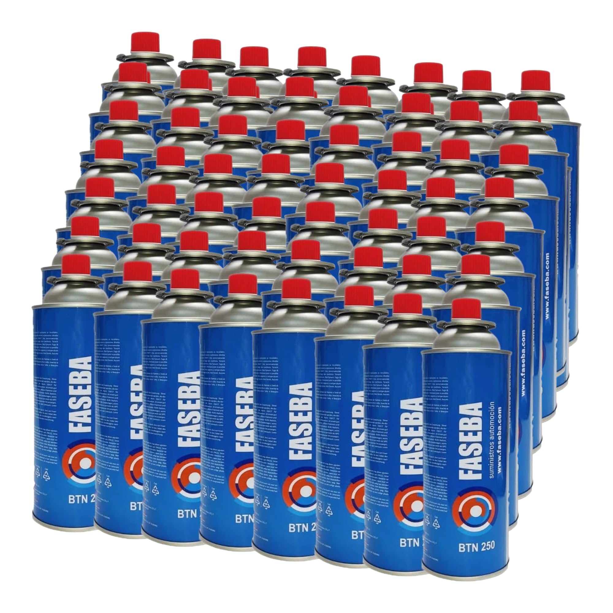 56 Unidades de Cartucho de Gas para Camping CP250 227 g con sistema de seguridad. Ideal para cocinas portátiles, sopletes, hornillos quemadores. bombona camping gas portátil, cartucho camping gas.