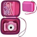 GWCASE Camera Case Compatible with Seckton for MAVOKIS for ZUODUN for YEEHAO for HOOMOON for Goopow for GREENKINDER Kids Selfie Camera, Kids Digital Cameras Holder Container (Box Only)-Red Zipper