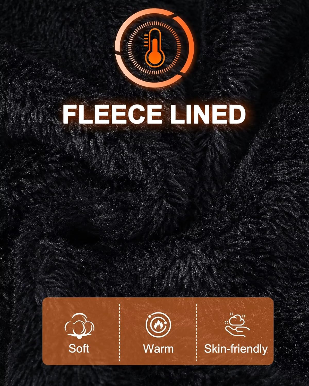 Yundobop Men's Heavy Pullover Hoodies Sherpa Fleece Lined Thick Winter Warm Hooded Sweatshirt with Kangaroo Pocket - Image 3