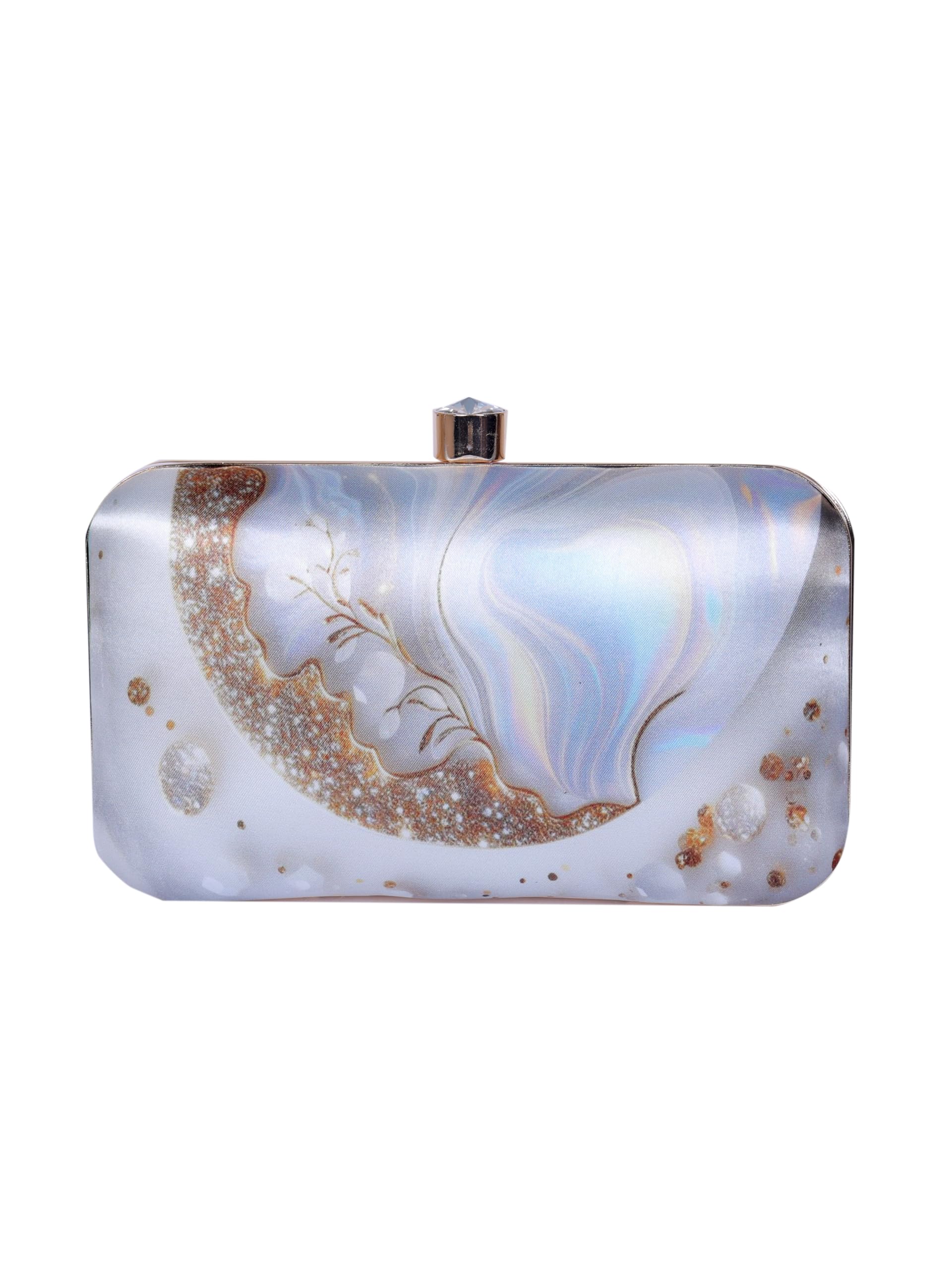 swisni digital printed Cosmic Design clutches,Women's Traditional Designer Clutch for outings, casual and party,Galaxy Print Evening Clutch, Hard Case Box Purse,-picture-23