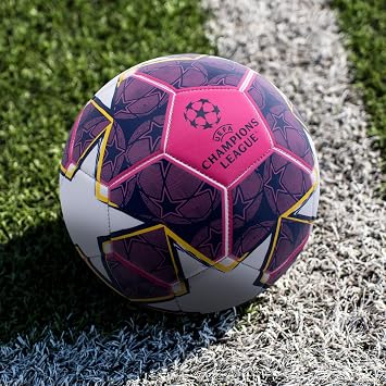 Hy-Pro UEFA Champions League Star Soccer Ball Size 5 Official UCL Soccerball, Durable Training & Match Play for Kids & Adults
