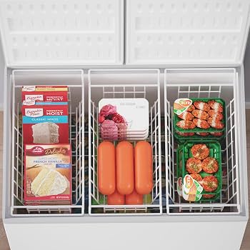 Amazon.com - SANNO Chest Freezer Baskets, Deep Freezer Organizer