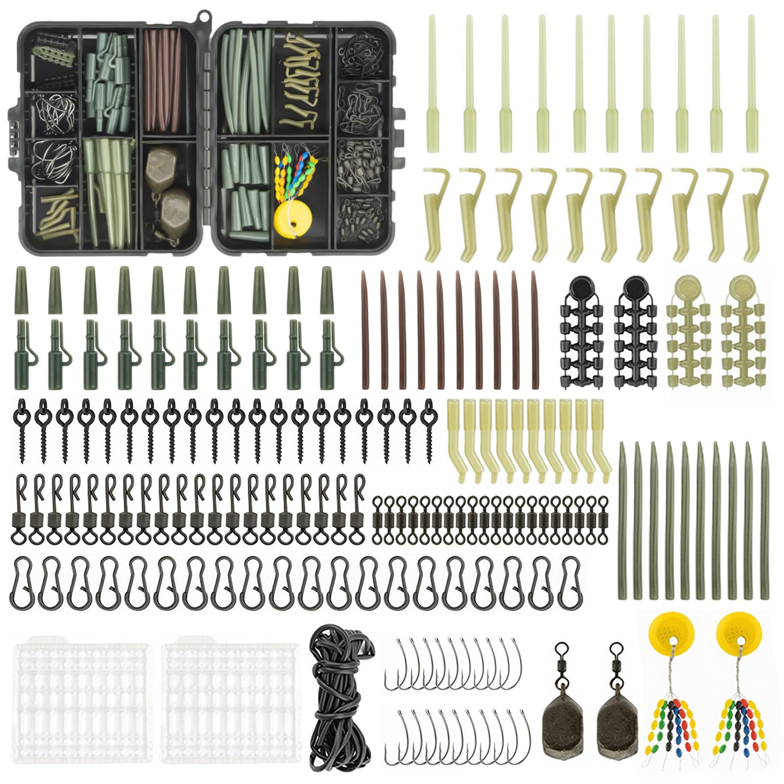 Kit De Montage Pêche à La Carpe 230 Pièces – Accessoires Pour Plates-formes, Bas De Ligne