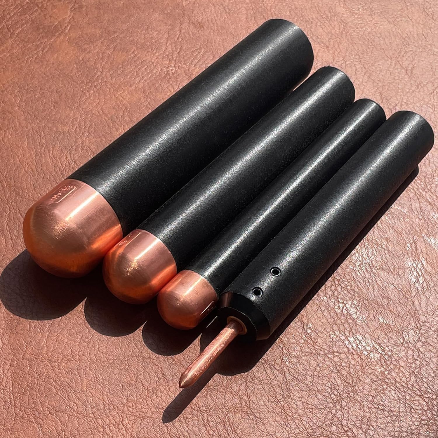 Flint Knapping Kit with Copper Hammer，Flint Knapping Tool Pressure Flakers, Tools Set for Volcanic Glass Mythical Crystal, Notching Tools (Full Set)