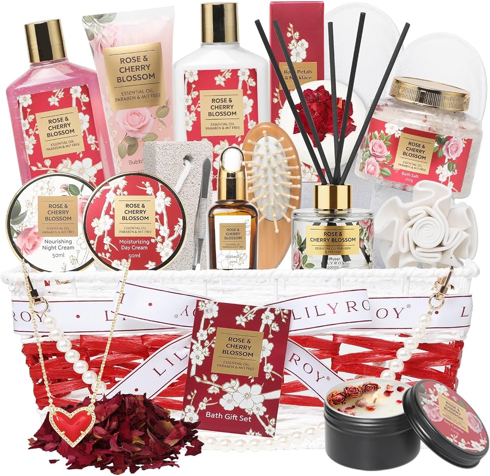 Amazon.com : Gifts for Women - Rose Birthday Spa Gift Basket for