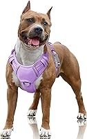 Vista 53 de BARKBAY Arnés para Perro Sin Tirones Talla Grande Arnés Reflectante para Perro con Clip Frontal y Asa de Control Fácil para Caminar Entrenar Correr